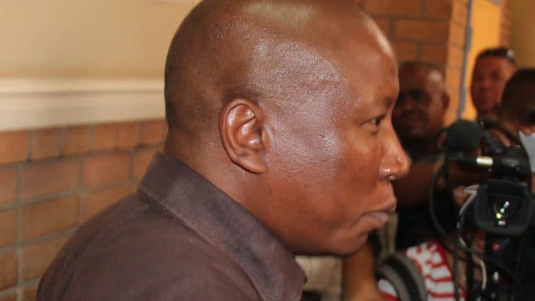 Malema in hof ná AfriForum hom aankla vir beweerde afvuur van skote