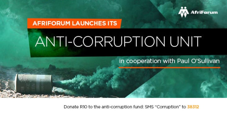 AfriForum launches its Anti-corruption Unit