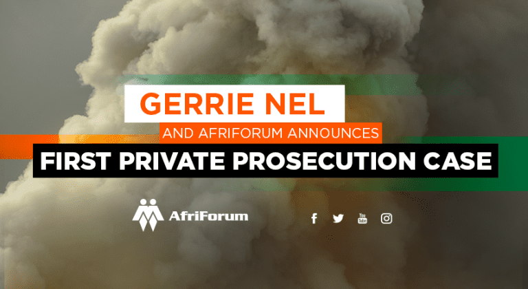 Gerrie Nel and AfriForum announces first private prosecution case