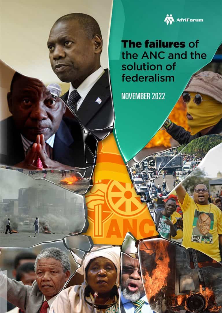 The failures of the ANC and the solution of federalism – November 2022